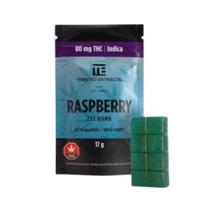 Blue Raspberry Zzz Bomb (80mg THC) * Indica *
