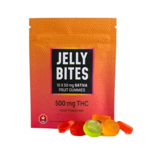 Sativa Extra Strength Jelly Bites (500 mg THC) – Fruit Punch Mix